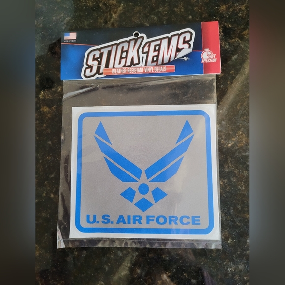 NEW Stick Ems US Air Force Weather Resistant Vinyl Decal - Picture 1 of 1